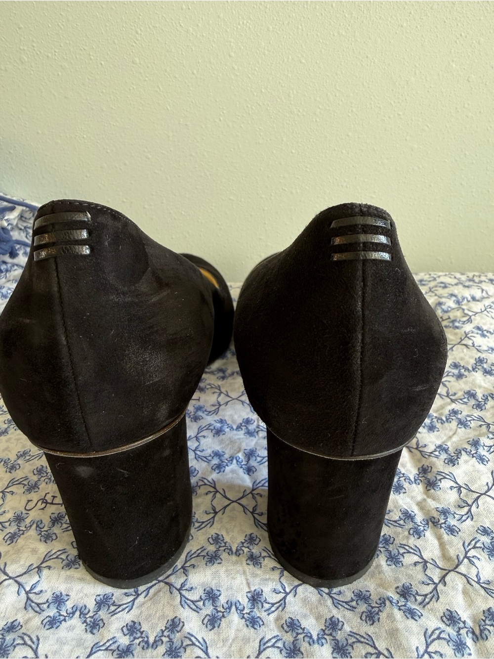 Sarah Flint Black Suede Perfect Round Toe Pump 70 - Picture 3 of 7